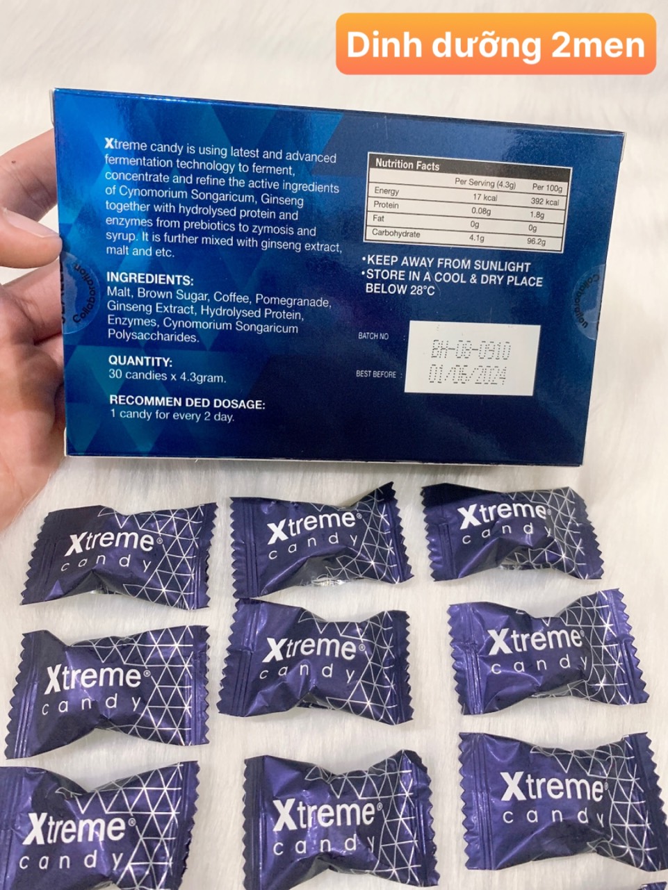 Hộp 30 viên Kẹo Sâm Xtreme Ultimate