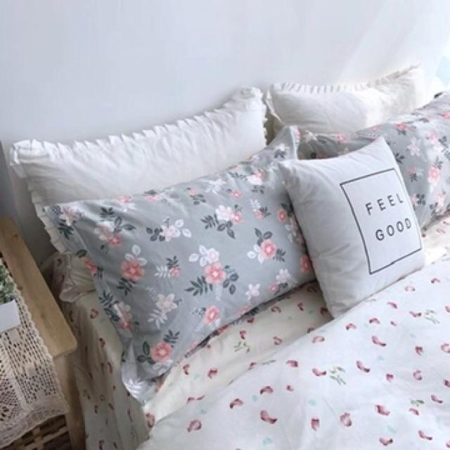 Set Cotton Poly 4 Món Hàng Nhập Khẩu Hoa Nhí Xam