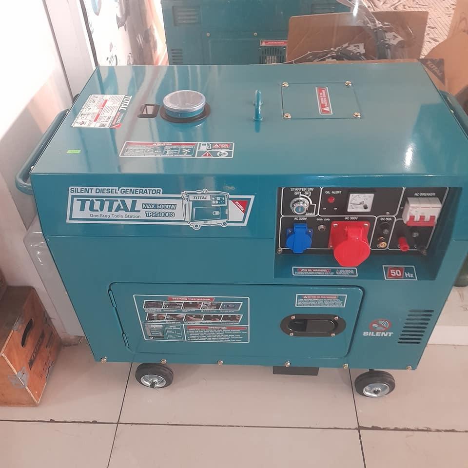 MÁY PHÁT ĐIỆN DÙNG DẦU DIESEL 5.0KW TOTAL TP250003 - HÀNG CHÍNH HÃNG