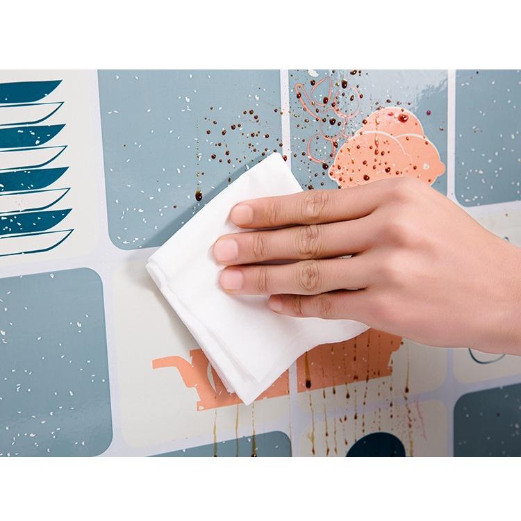 Giấy Dán Tường Tự Dính Chống Dầu Chịu Nhiệt Trang Trí Nhà Bếp