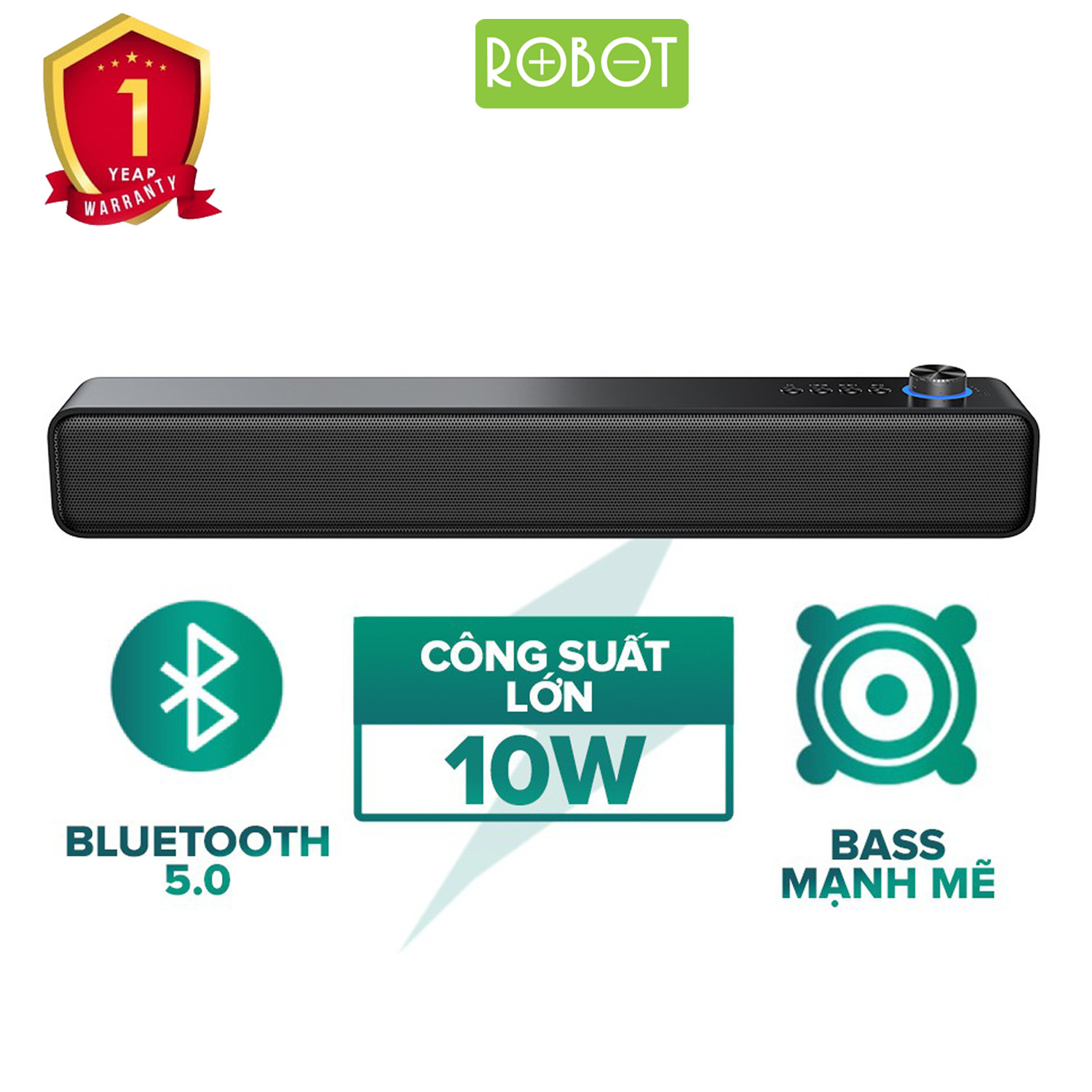 Loa Bluetooth 5.0 ROBOT RB480 Loa Đôi Công Suất 10W - Hàng Chính Hãng