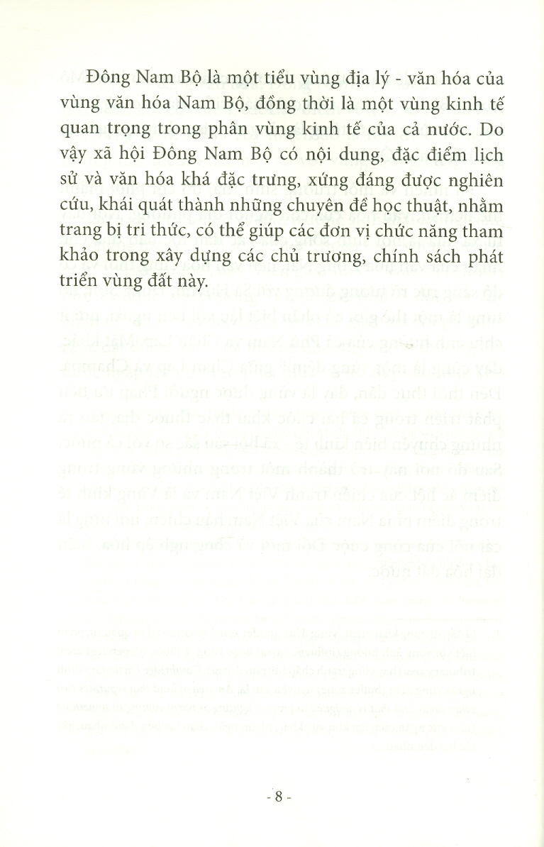 Xã Hội Đông Nam Bộ Từ Khởi Thủy Đến Đầu Thế Kỷ XXI