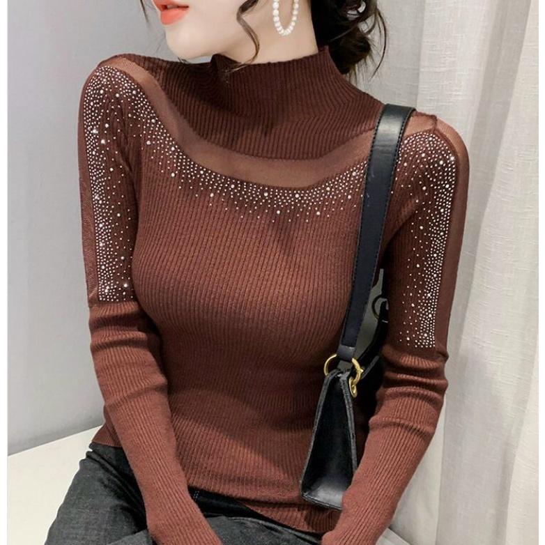 ÁO LEN ĐÍNH ĐÁ CAO CẤP