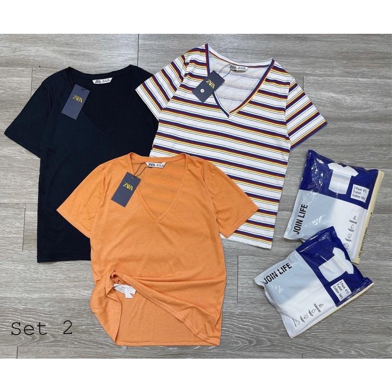 SET 3 ÁO PHÔNG CỔ TIM