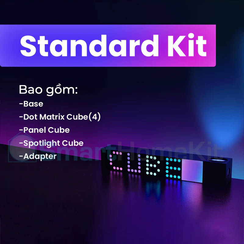 Đèn trang trí đa năng thông minh Yeelight Cube Smart Lamp, đồng bộ với màn hình 16 triệu màu gaming, đa hiệu ứng ánh sáng, gamesync, musicsyne, hỗ trợ matter/homekit - Hàng chính hãng