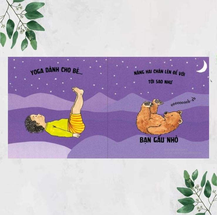 Ehon - Sleepy Little Yoga - Yoga Cùng Muông Thú: Ngủ Ngon Tròn Giấc