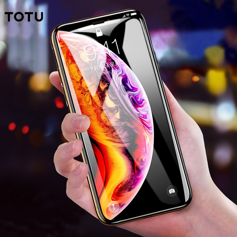 Miếng dán kính cường lực Full 3D ToTu cho iPhone XS MAX - Hàng chính hãng