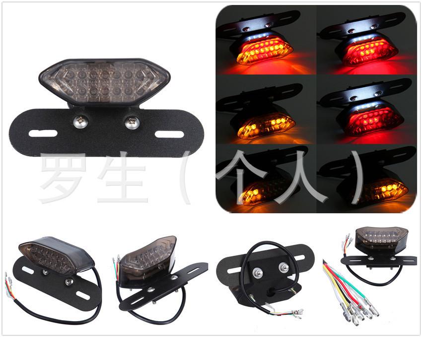Phong Cách Mới Nhất Xe Máy Phụ Kiện Hành Trình Xe Hoàng Tử Sửa Đổi Retro Đèn Hậu LED Đèn Phanh Đèn Lái Đèn LED Báo Rẽ Lắp Ráp