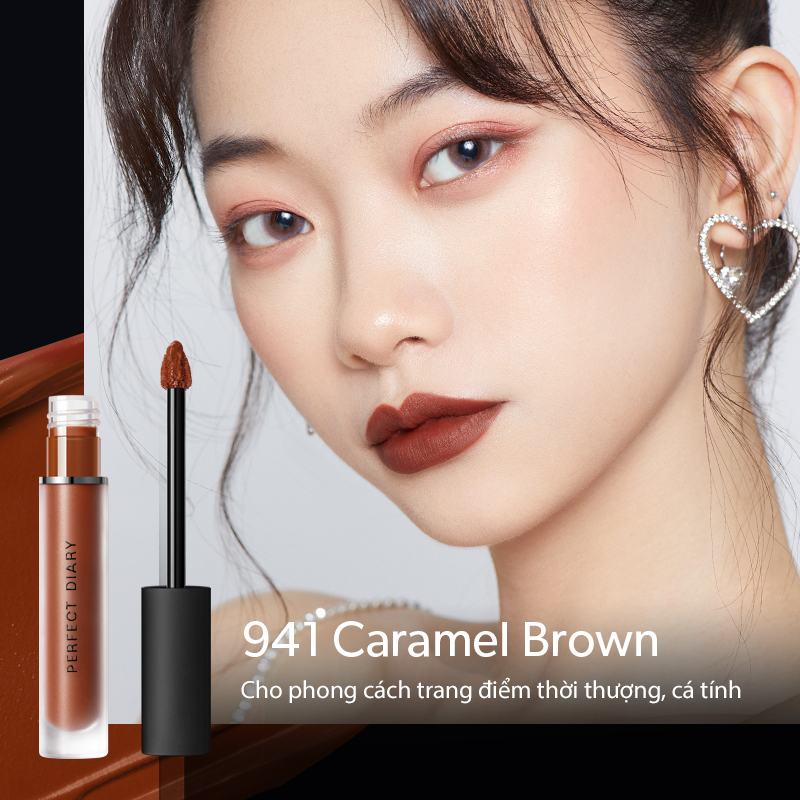 Son Kem Lì Perfect Diary Fog Dreamy Matte Lip Gloss Nhiều Tông Màu Bản Nâng Cấp