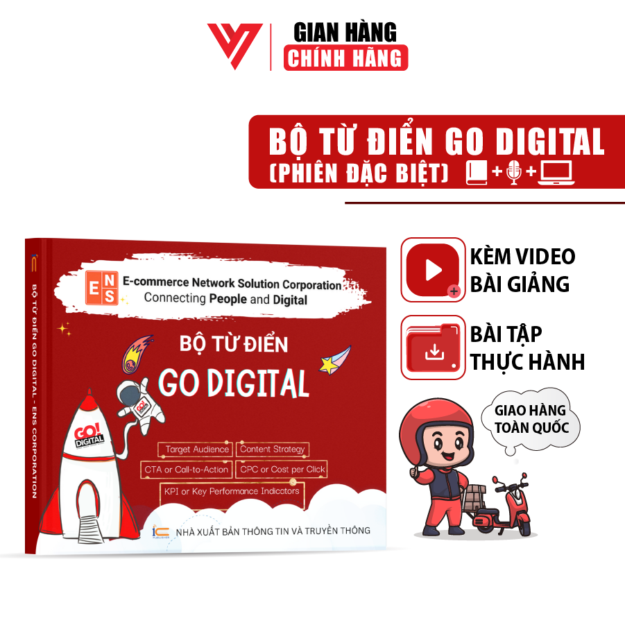 (Bản Đặc Biệt) Bộ Từ Điển Go Digital Song Ngữ ĐÀO TẠO TIN HỌC Kèm Bản Đọc Ghi Âm Và Khoá Học Marketing Online