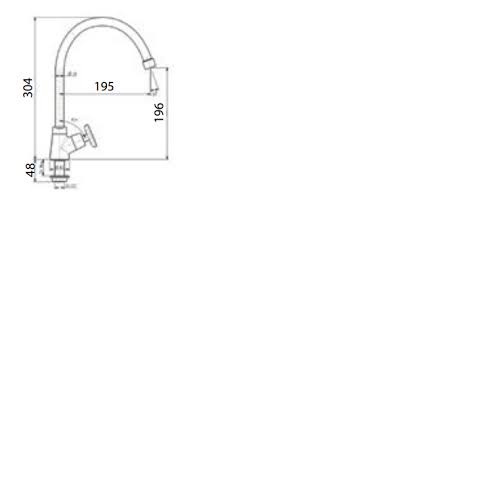 Vòi bếp lạnh cổ cao American Standard- Winston  WF-T706(FFAST706)