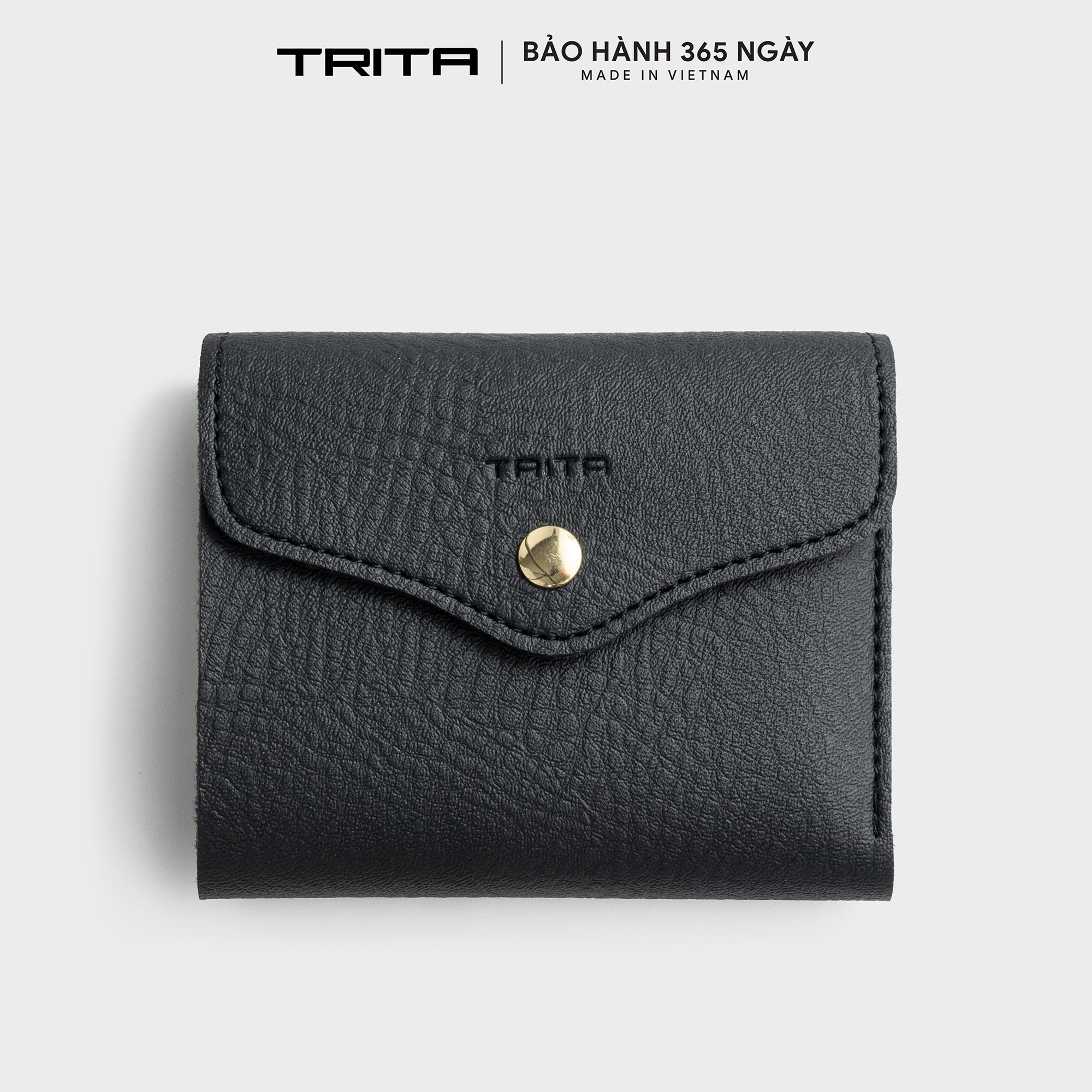 Ví Trita ( Thời trang nữ gập 3 phong cách basic - Ví da RV59 )