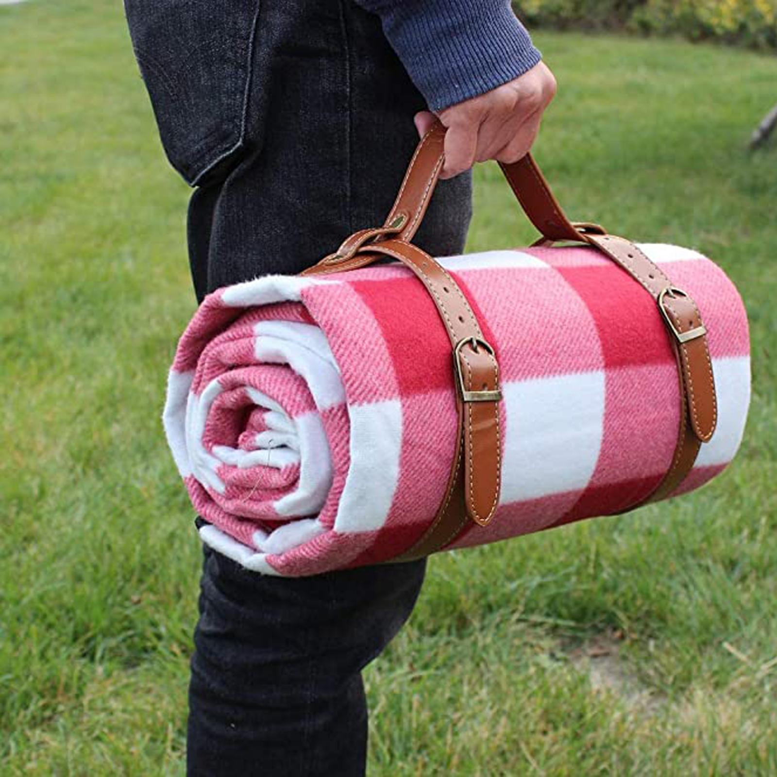 2x Large Picnic And Outdoor Blanket Straps, Waterproof, Handy Mat Straps