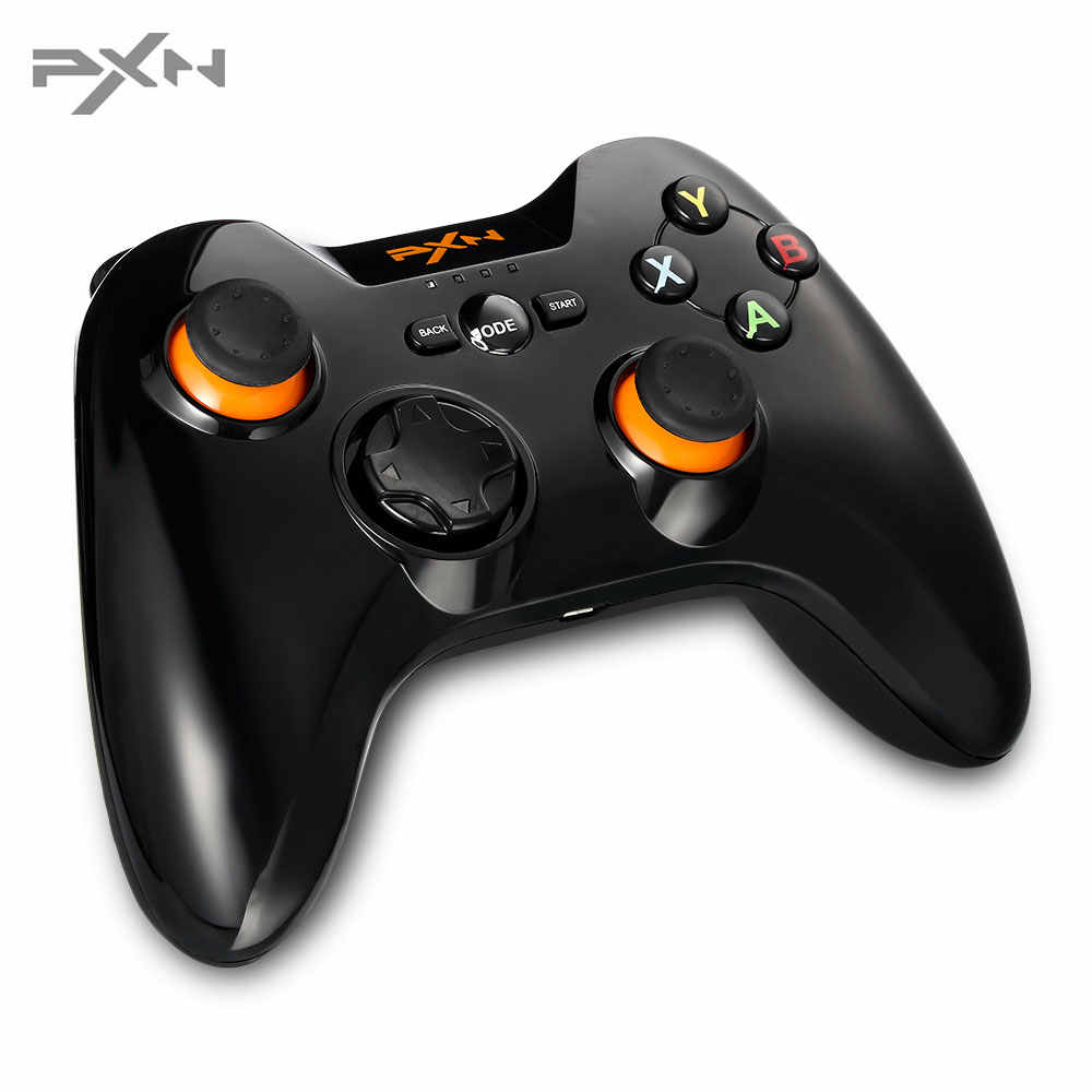 Tay cầm chơi game không dây PXN 9613 2 màu ĐEN - TRẮNG (wireless/Bluetooth/USB/Dây Sạc) - Hàng Chính Hãng