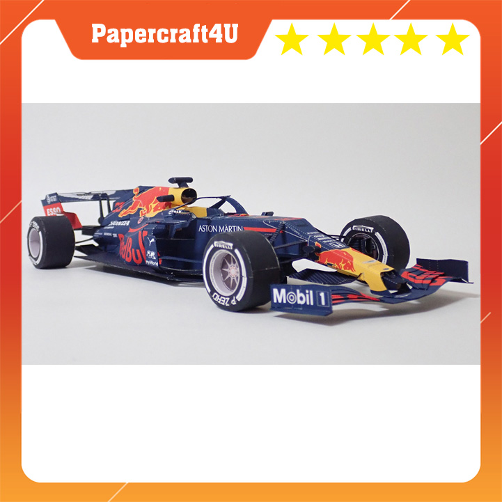 Mô hình giấy xe đua F1 RB16B đội Red Bull Racing tỉ lệ 1/18