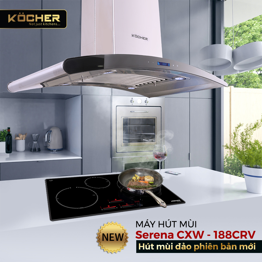 Máy hút mùi Kocher SERENA CXW - 188 CRV - Hàng Chính Hãng