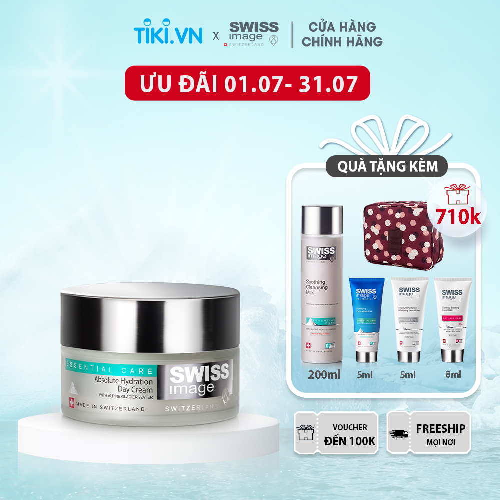 Kem dưỡng ẩm bảo vệ da ban ngày dành cho mọi loại da Swiss Image Absolute Hydration Day Cream 50ml