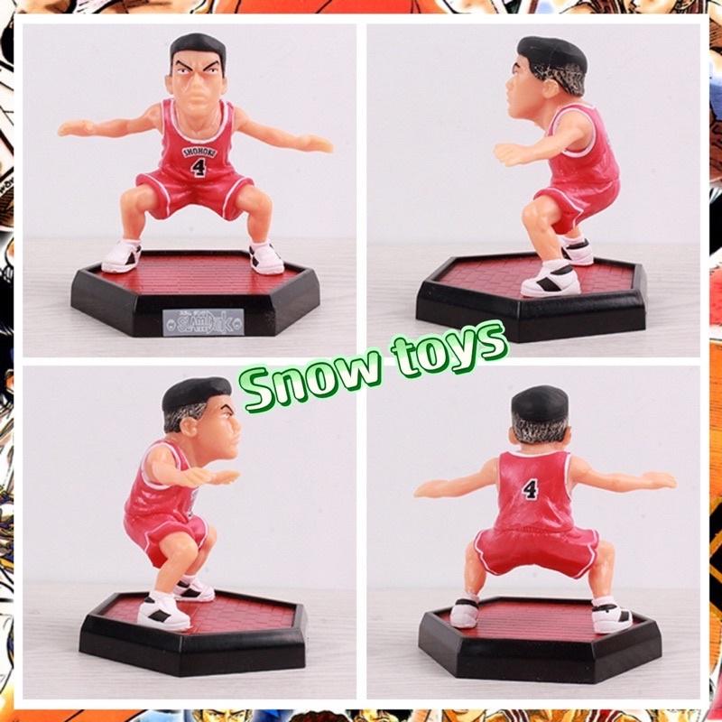 Mô hình Slam Dunk - Set Mô hình bóng rổ Rukawa Hanamichi Takenori Ryota Mitsui Akagi - Team bóng rổ trường Shohoku - 8cm