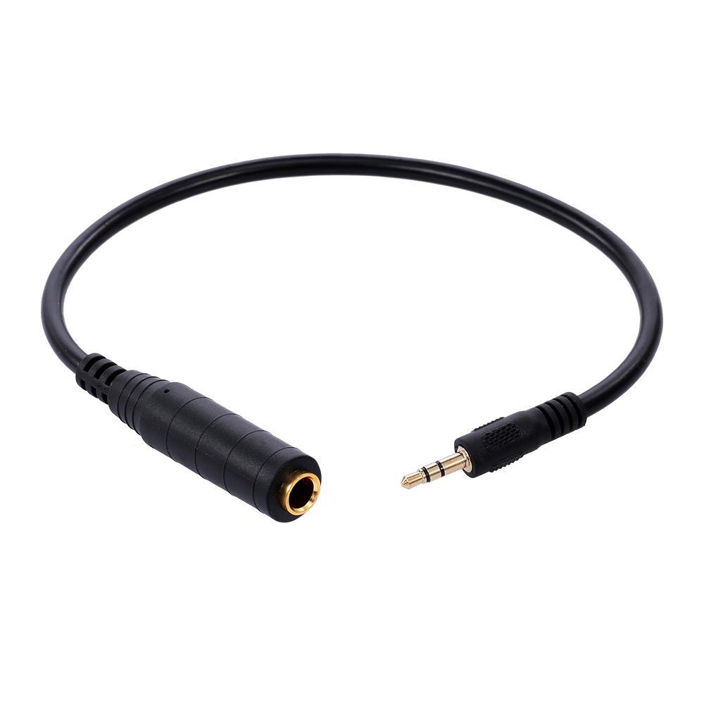 3.5mm to 6.5mm Audio Adapter Cable 3.5mm Male to 6.35mm Female Converter Cable for Microphone/Headphone