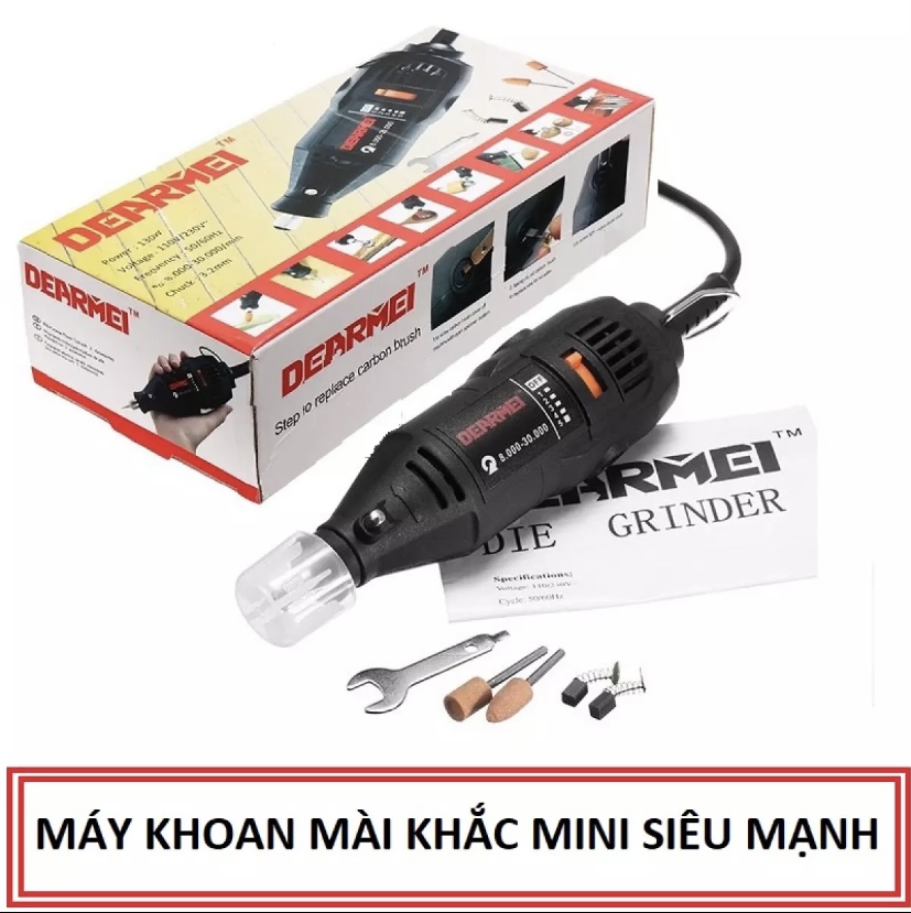 Máy Mài Khuôn Mini Cắt Khắc Khoan Đa Năng Cầm Tay 220V