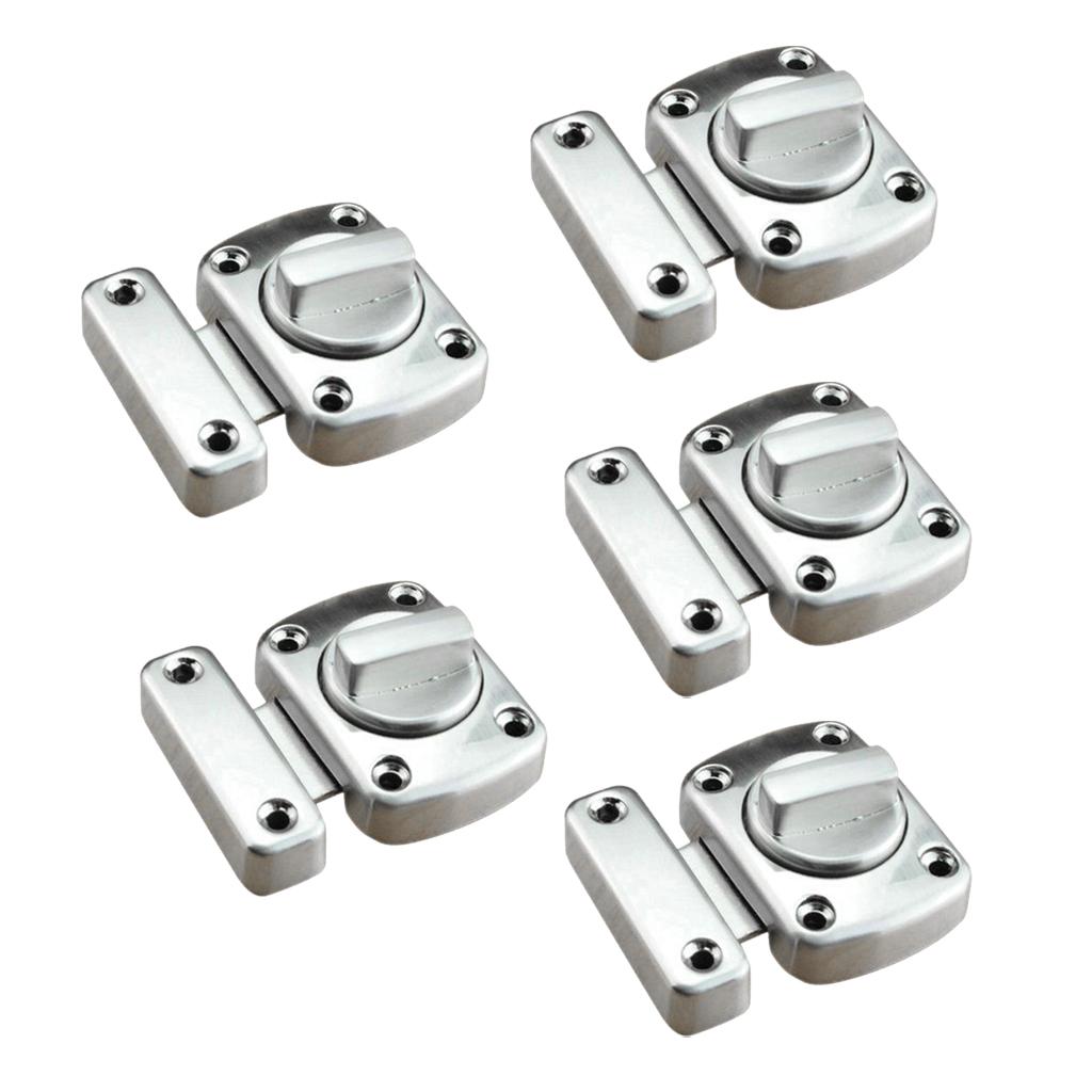 5x Bathroom Door Lock Turn Twist Privacy Latch Catch for Bedroom Cabinet