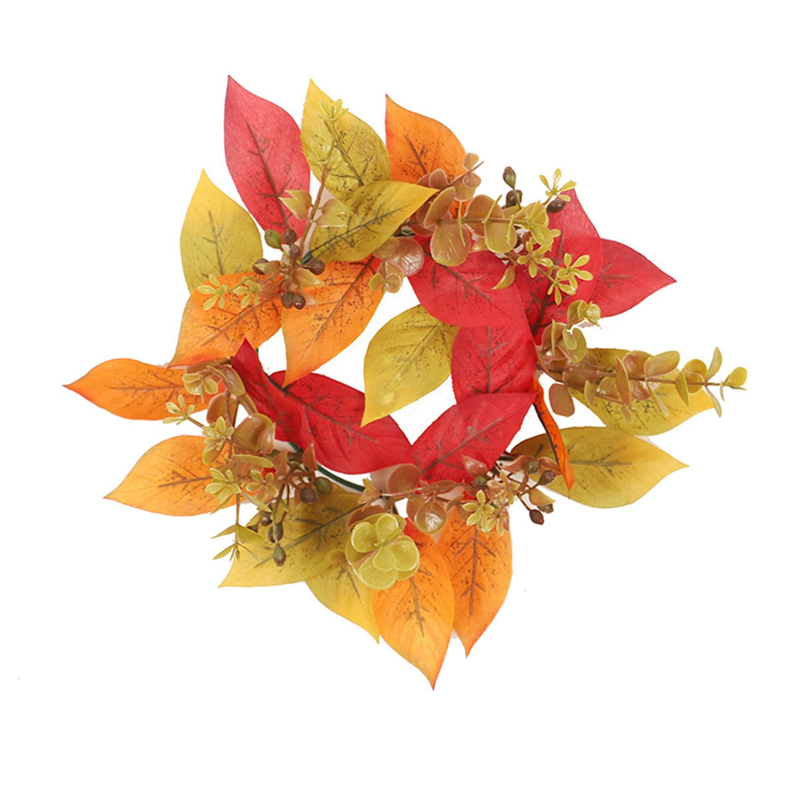 Candle  Wreath Fall Wreath Candle  for Living Room Tabletop
