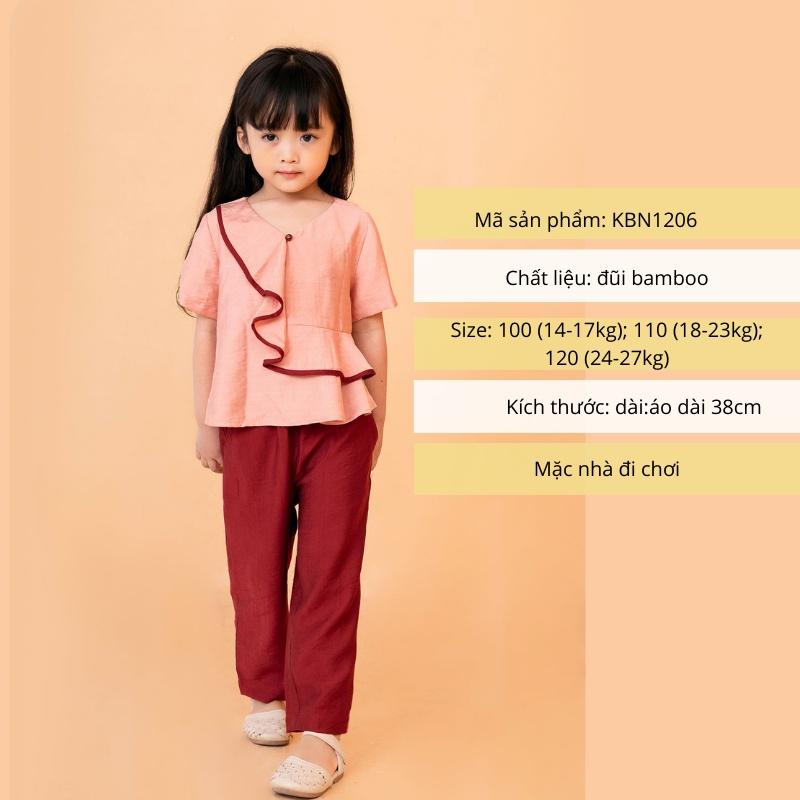 Bộ bé gái ngắn tay, quần áo trẻ em Freedy Kids - KBN1206