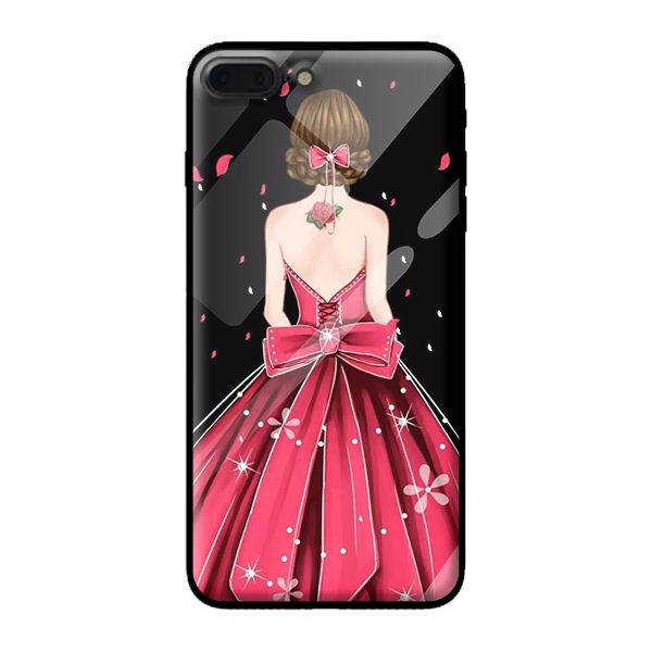 Ốp kính cường lực cho iPhone 7 Plus mẫu công chúa 7 - Hàng chính hãng