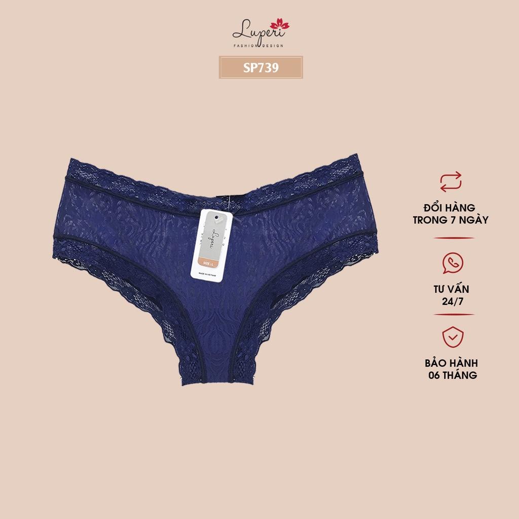 Quần Lót Nữ Lụa Cạp Vừa LUPERI SP739 Dáng Bikini Mềm Mịn, Co Giãn, Không Lằn Mông, Kháng Khuẩn, Khử Mùi Tốt