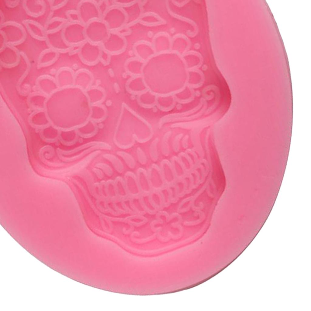 Halloween Skull Mask Cake Mould Baking Molds Soap Pizza Fondant Decoration,