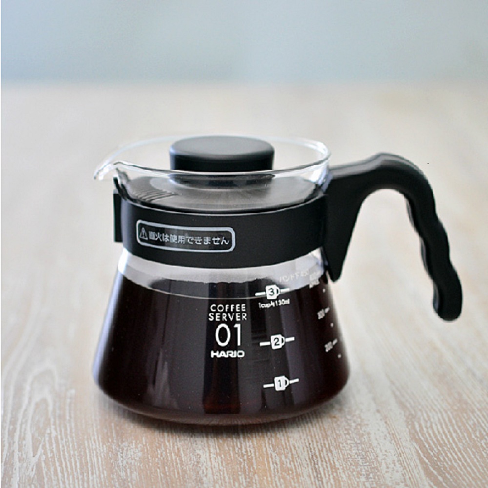 Bình Nước Thủy Tinh Phục Vụ Cà Phê Hario V60 Coffee Server 450ml, VCS-01B