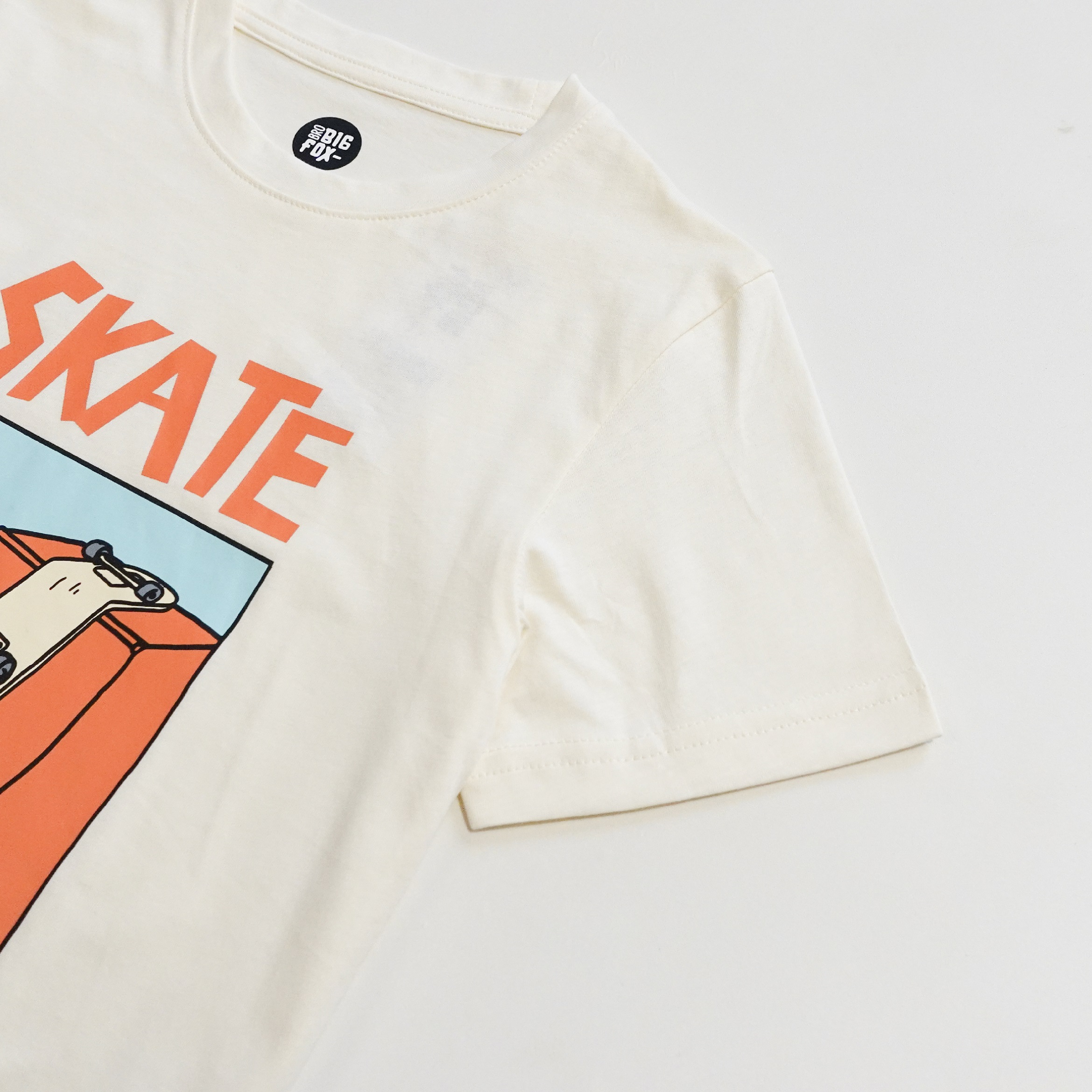 Áo thun cộc tay cho bé trai Bigfox Miss Meow size đại mùa hè vải cotton mềm cỡ trẻ em 3-11 tuổi 35kg