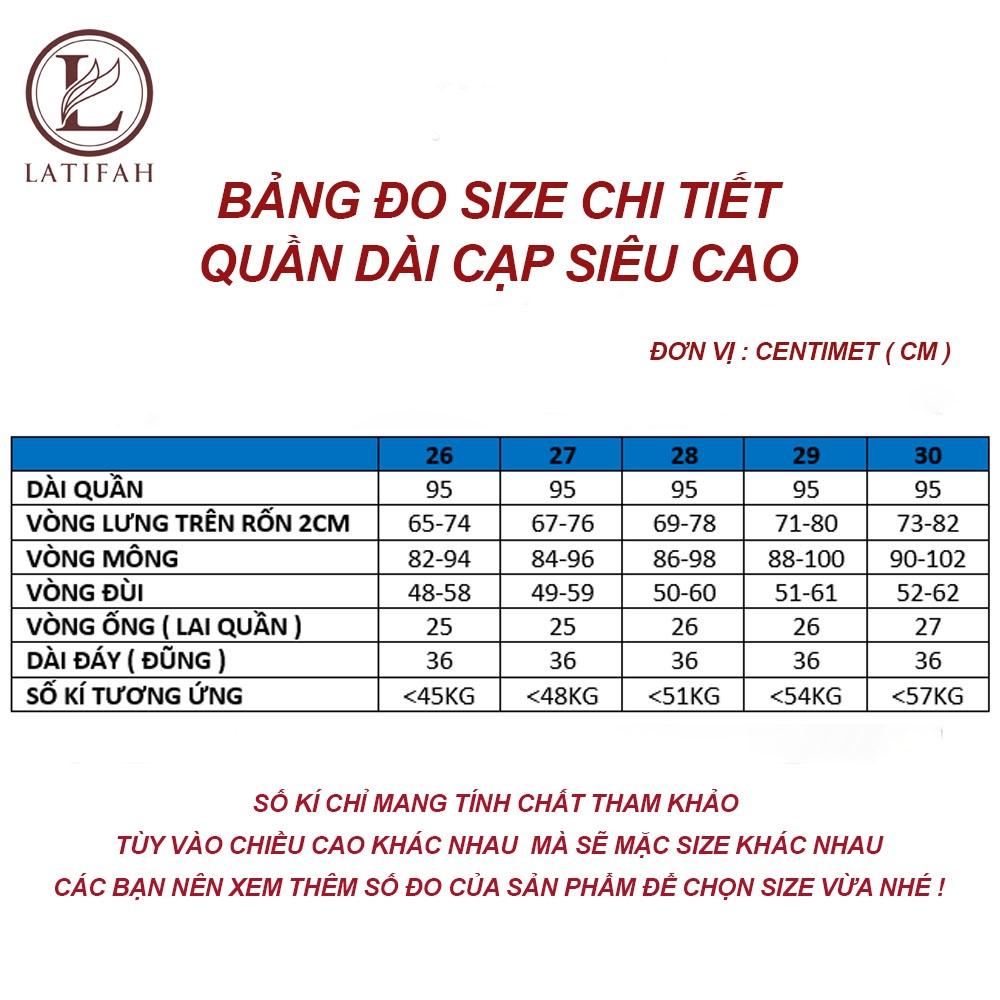 Quần jeans nữ co giãn LATIFAH lưng siêu cao không túi QD047