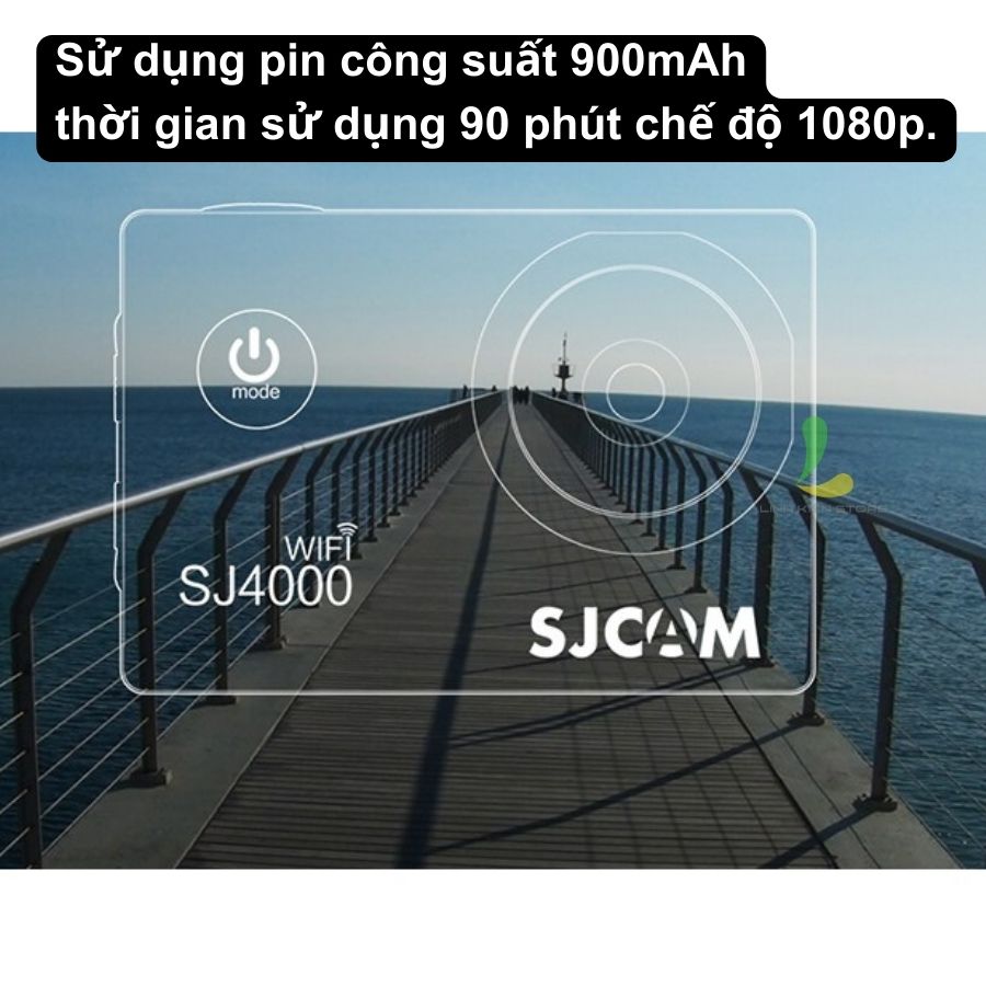 Hình ảnh Camera hành trình SJCAM SJ4000 Wifi - Máy quay hành động quay 2K@30fps hình ảnh sắc nét - Hàng Chính Hãng
