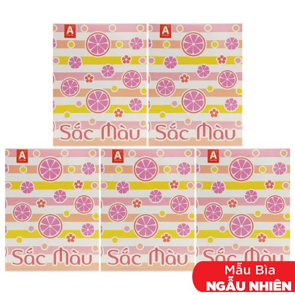 Combo 5 Tập Học Sinh 100% Không Lem - 4 Ô Ly 96 Trang 60gsm - Thành Đạt (Mẫu Màu Giao Ngẫu Nhiên)