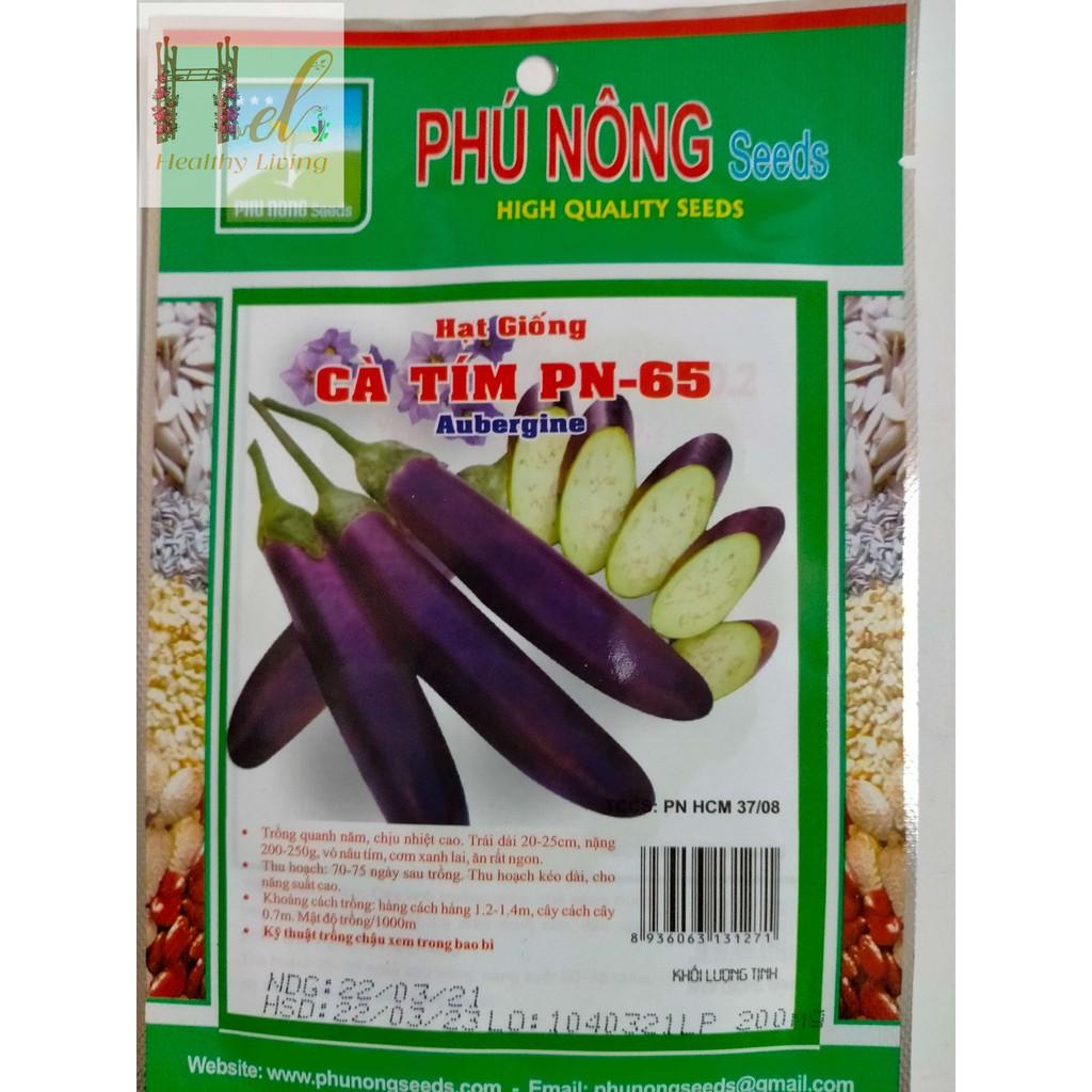 Hạt Giống Cà Tím Dài Cao Sản 0,2Gr Siêu Trái - Trồng Rau Xanh Rau Sạch Bằng Đất Sạch, Mùn Dừa Và Phân Bón Hữu Cơ - Phú Nông