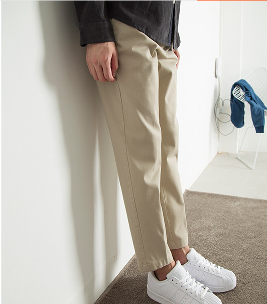 Quần kaki ống côn nam chất kaki mềm
