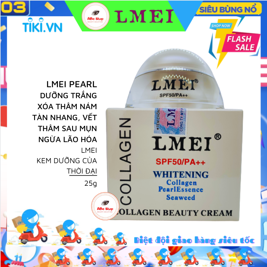 KEM LMEI NGỌC TRAI - COLLAGEN 20G - MỜ NÁM - GIẢM THÂM