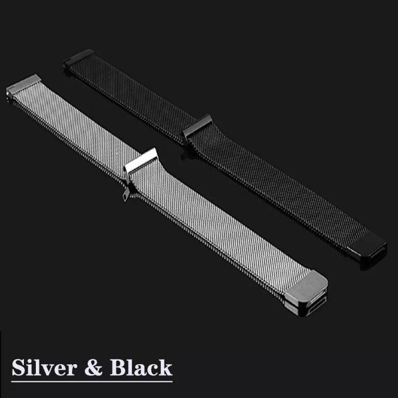 Khung viền bezel đính hạt 42mm và dây Milanese 20mm dành cho Samsung Galaxy Watch 4 42mm