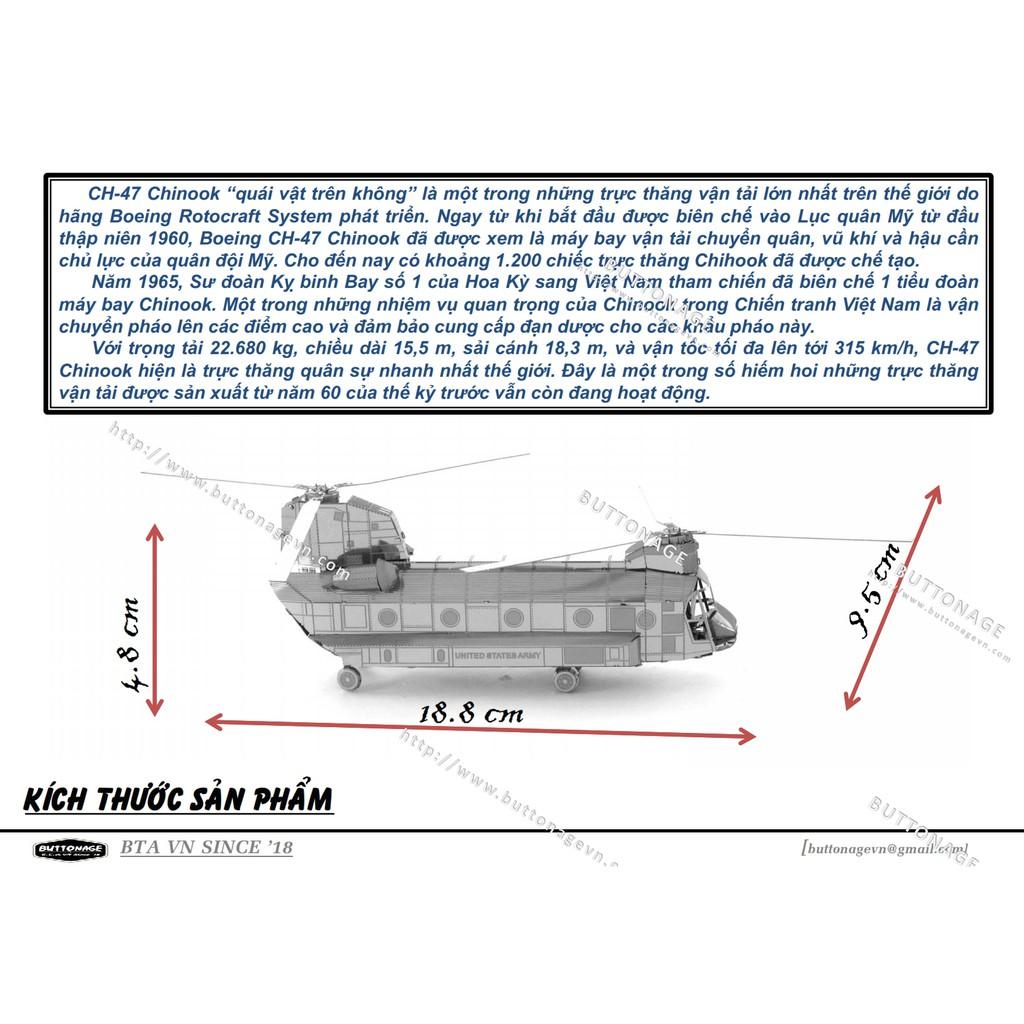 Mô Hình Lắp Ráp 3d Trực Thăng CH-47 - Chinook