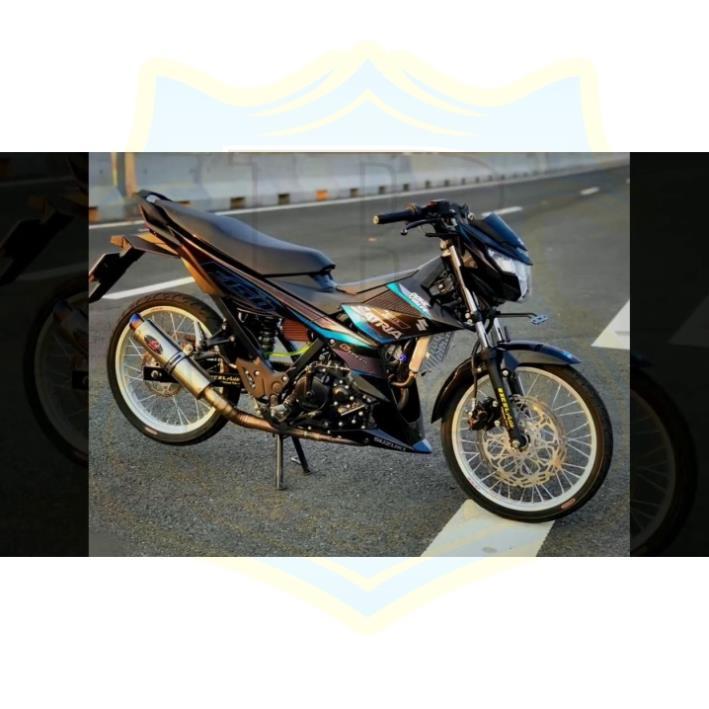 Tem rời dành cho satria fi đen chất liệu Crom