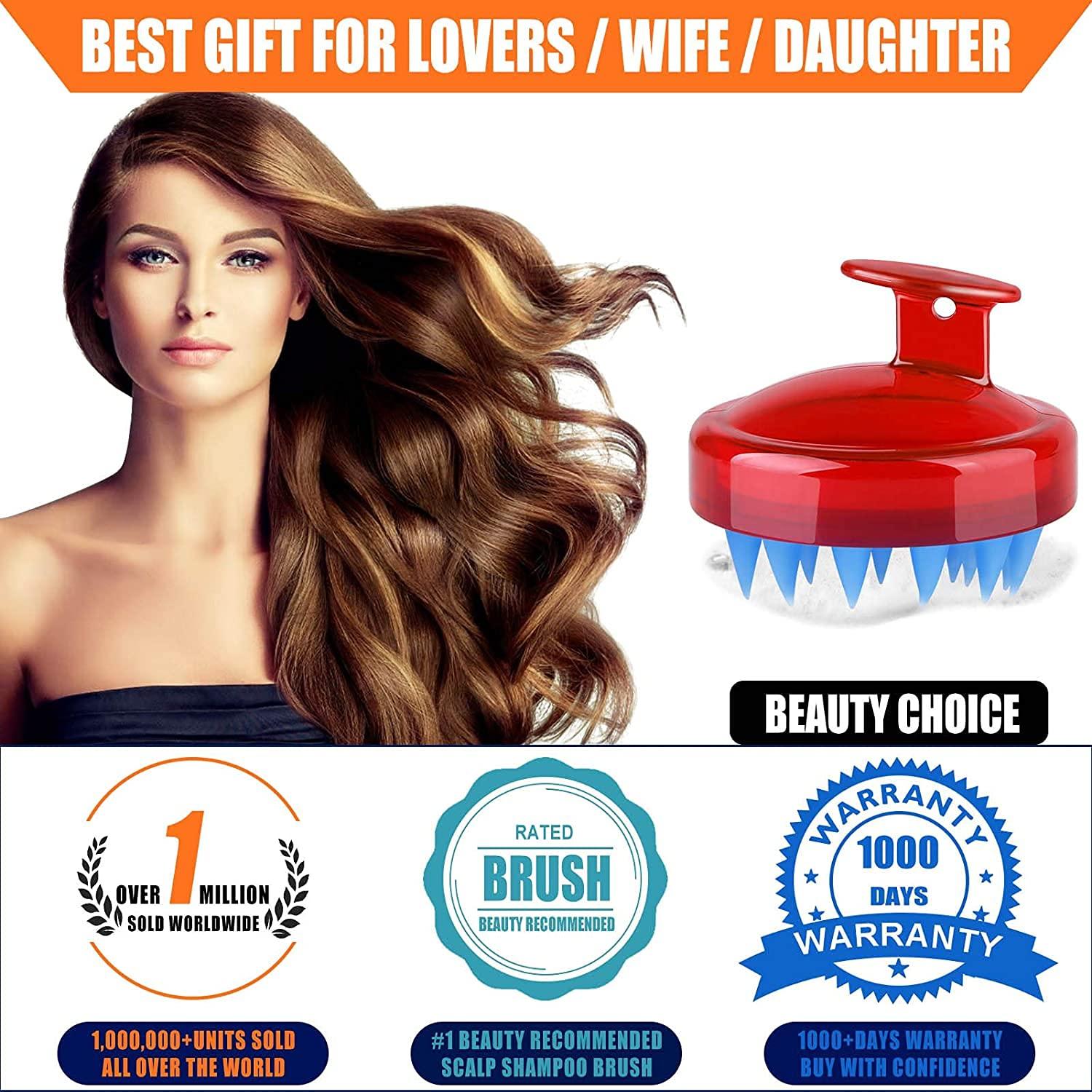 Máy mát xa da da đầu, bàn chải da đầu da dầu gội đầu