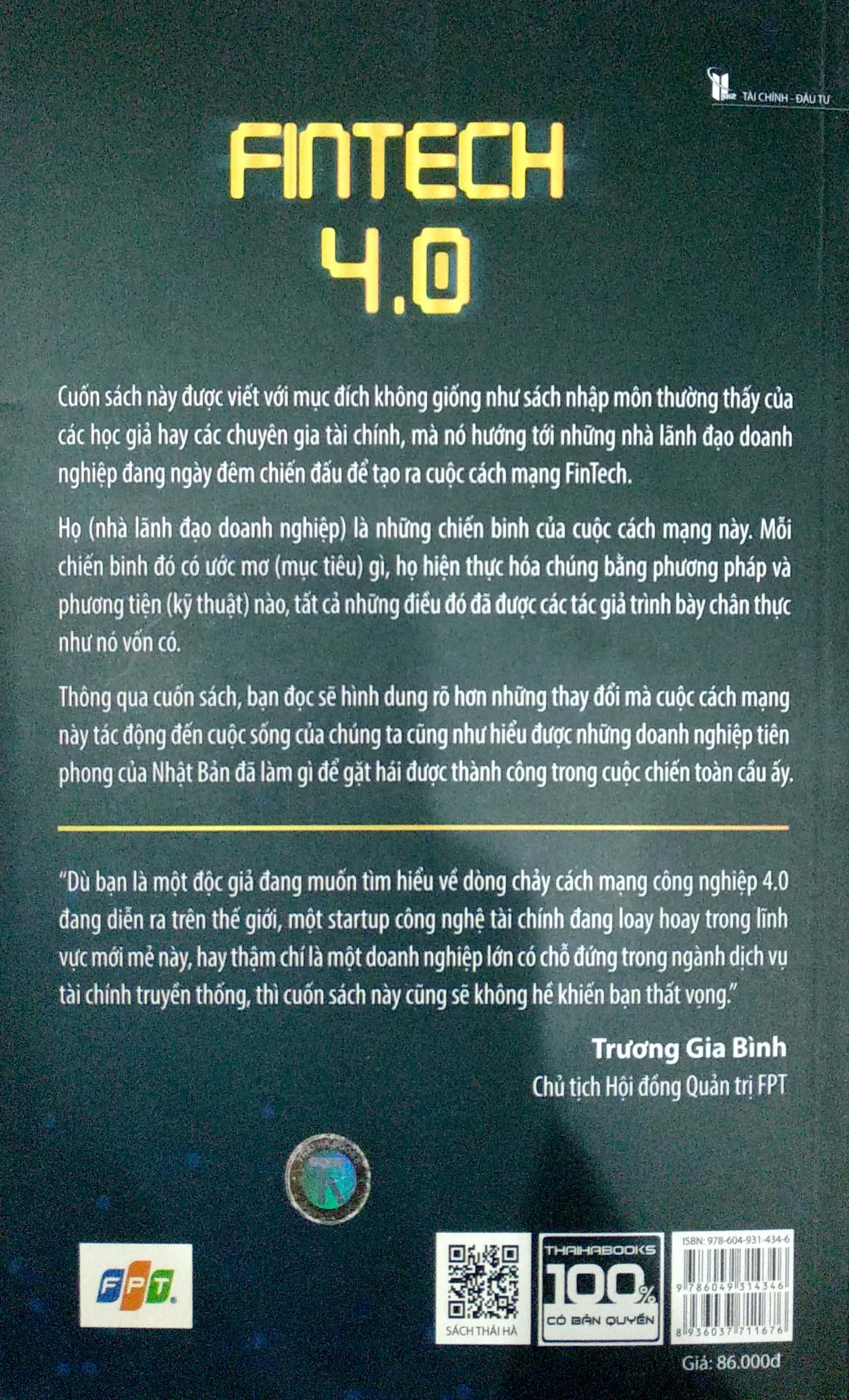 Sách ​Fintech 4.0 - Những Điển Hình Thành Công Trong Cuộc Cách Mạng Công Nghệ Tài Chính 