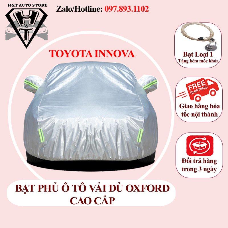 Bạt phủ xe ô tô 3 lớp thông minh, chất liệu vải dù oxford cao cấp, áo trùm bảo vệ xe 7 chỗ innova che