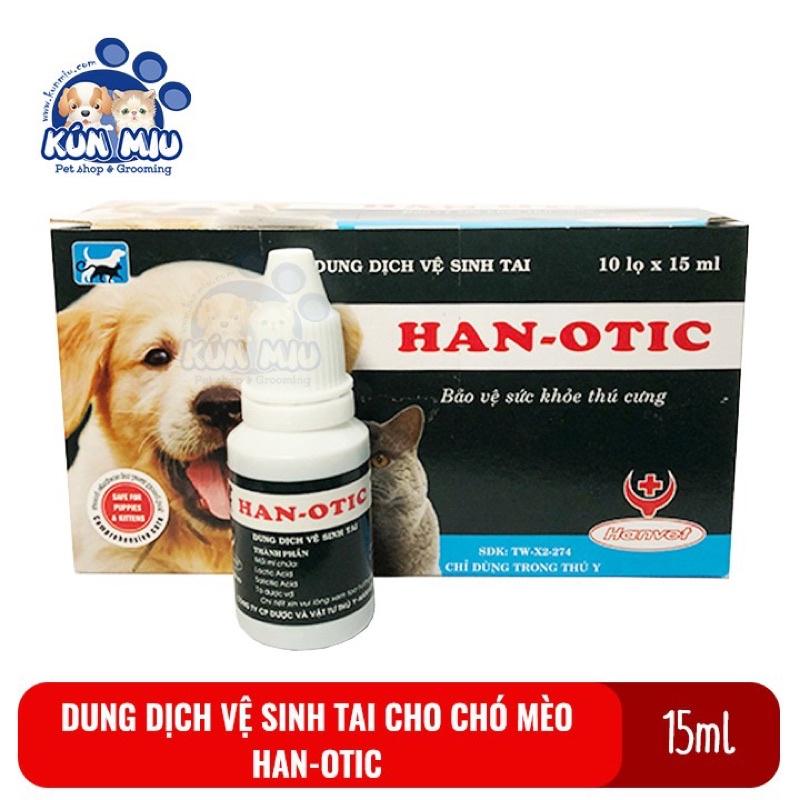 Dung dịch vệ sinh tai Han - otic cho chó mèo 15ml