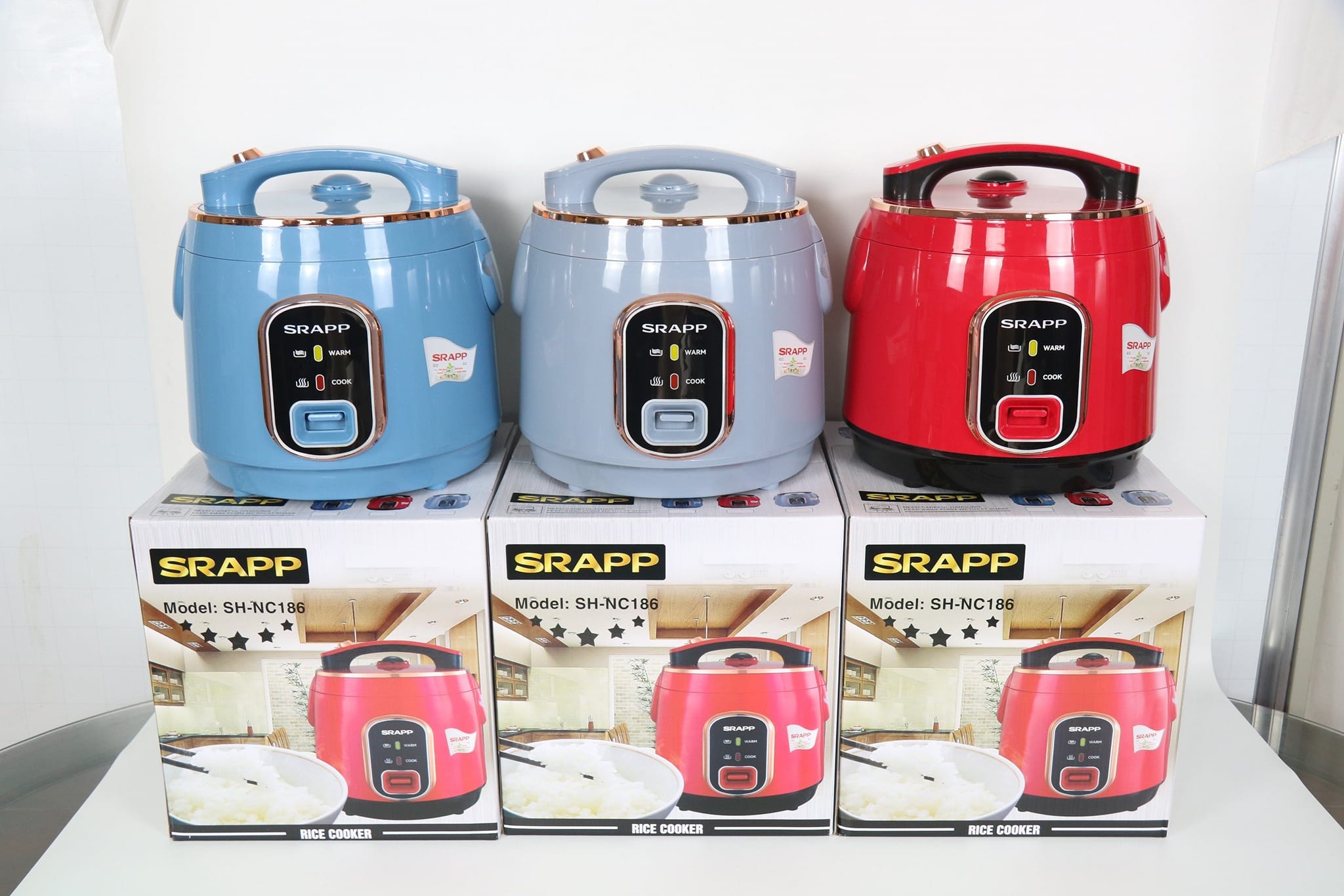 Nồi Cơm Điện SRAPP SH-NC128 1.2 Lít - Màu Ngẫu Nhiên - Hàng Chính Hãng