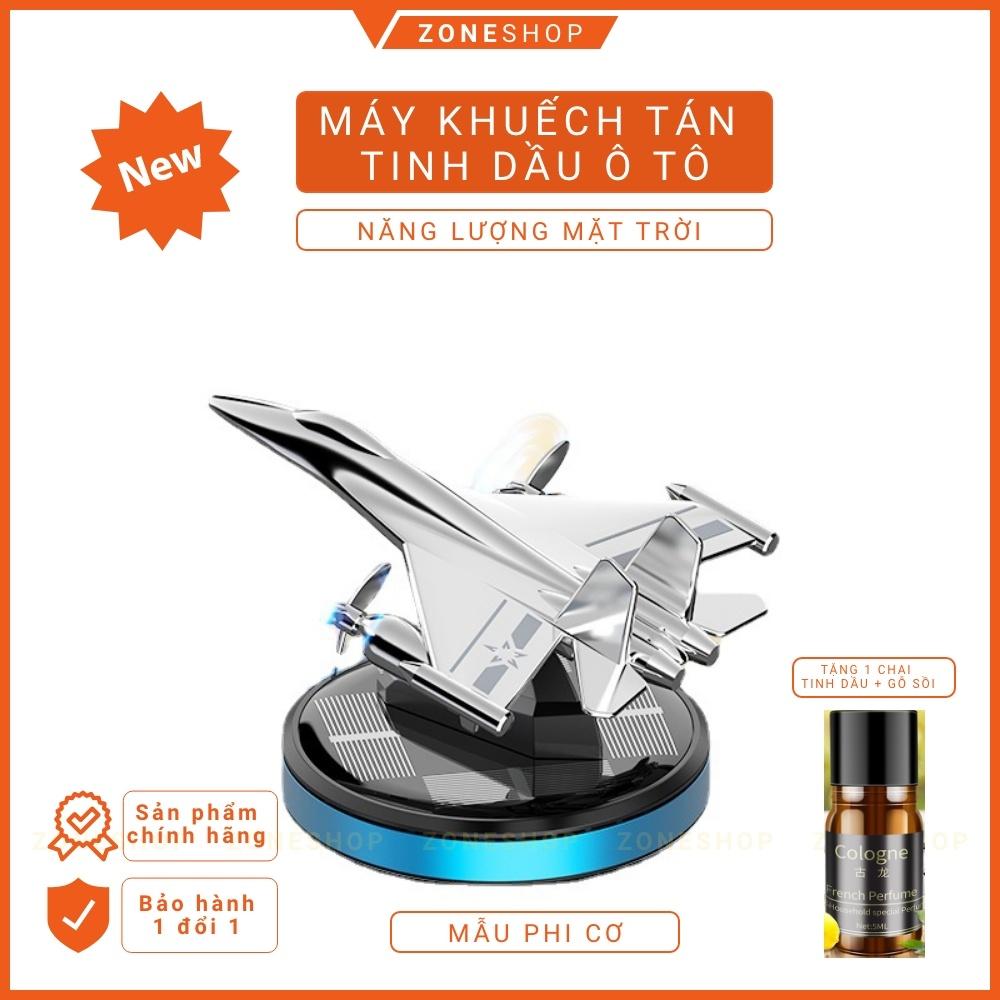 TINH DẦU Ô TÔ Năng Lượng Mặt Trời ZONEHOUSE hình Máy Bay Chiến Đấu [Tặng kèm tinh dầu thơm