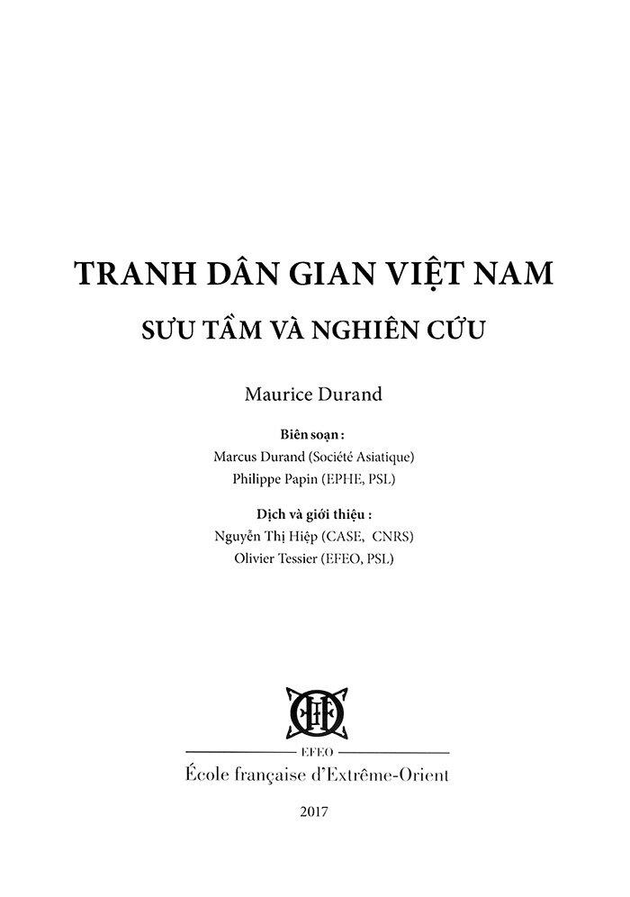 Tranh Dân Gian Việt Nam - Sưu Tầm Và Nghiên Cứu - Bìa Cứng