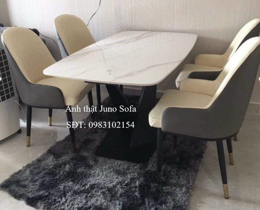 Bộ bàn ăn Juno Sofa 4 ghế chất lượng nhập khẩu