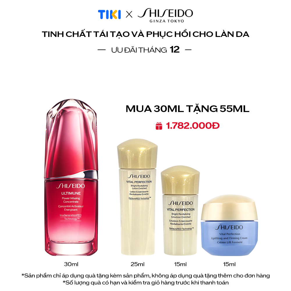 Tinh Chất Dưỡng Da Shiseido Ultimune Power Infusing Concentrate 30Ml